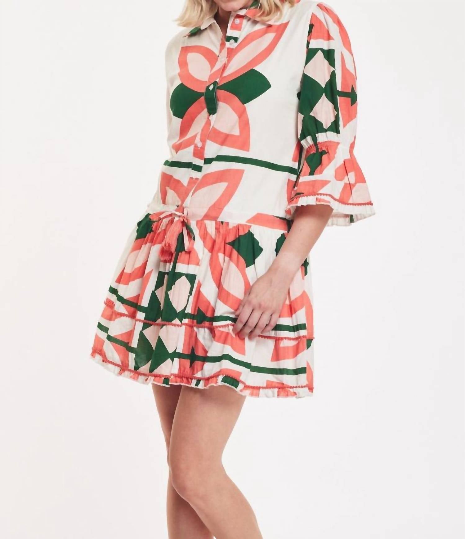 Modaposa - Penelope Dress Moroccan Abstract