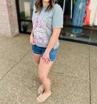 Scripted Pearl - Less of Me More of Him Floral T-Shirt