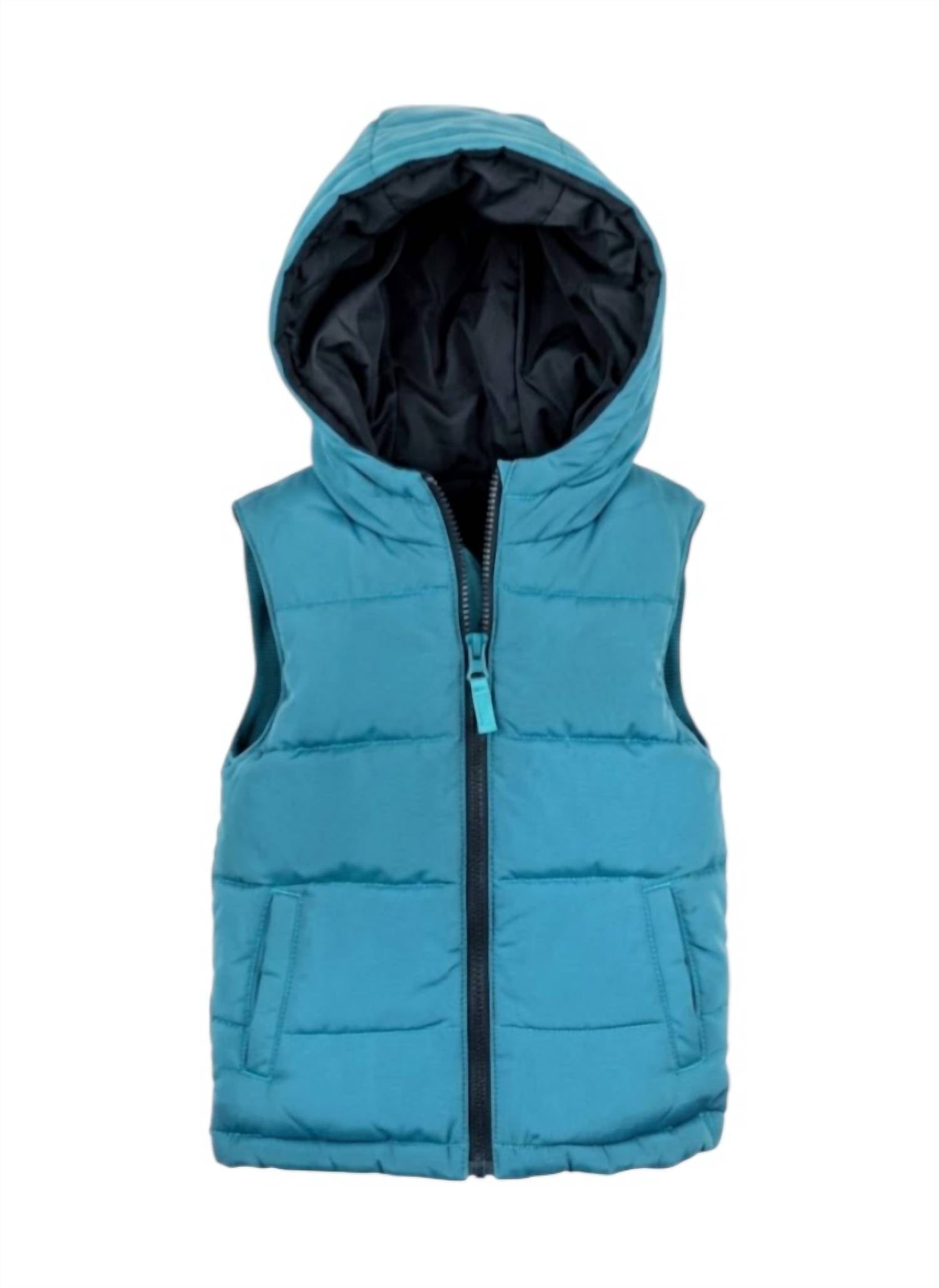 Appaman Kid's Reversible Vest in blue jewel - item - detail view