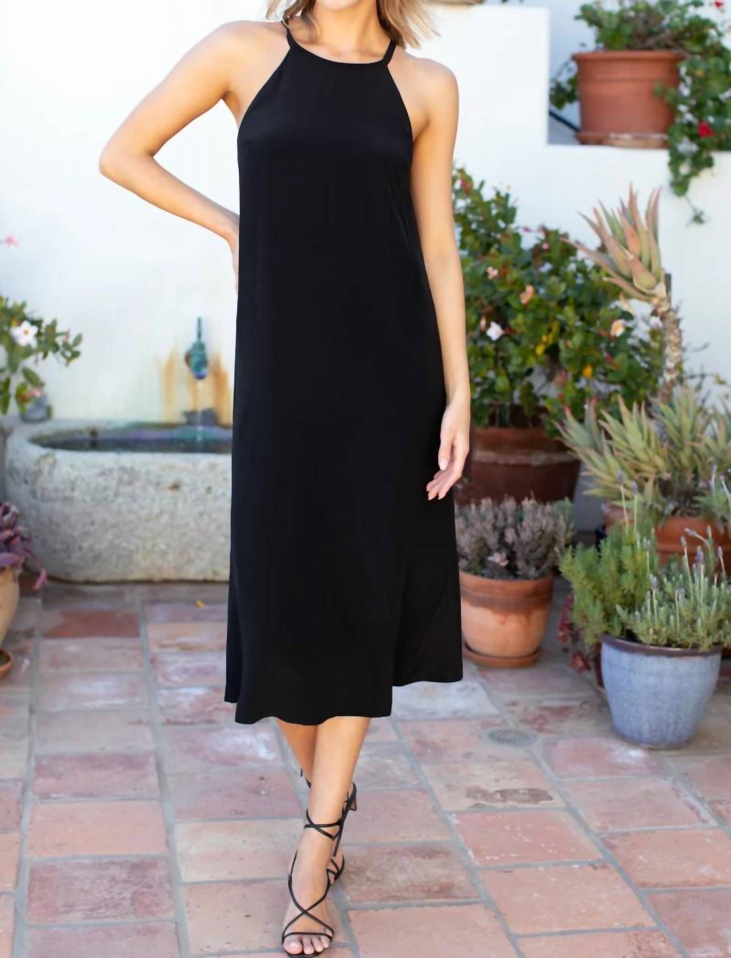 Emerson Fry - High Neck Midi Dress