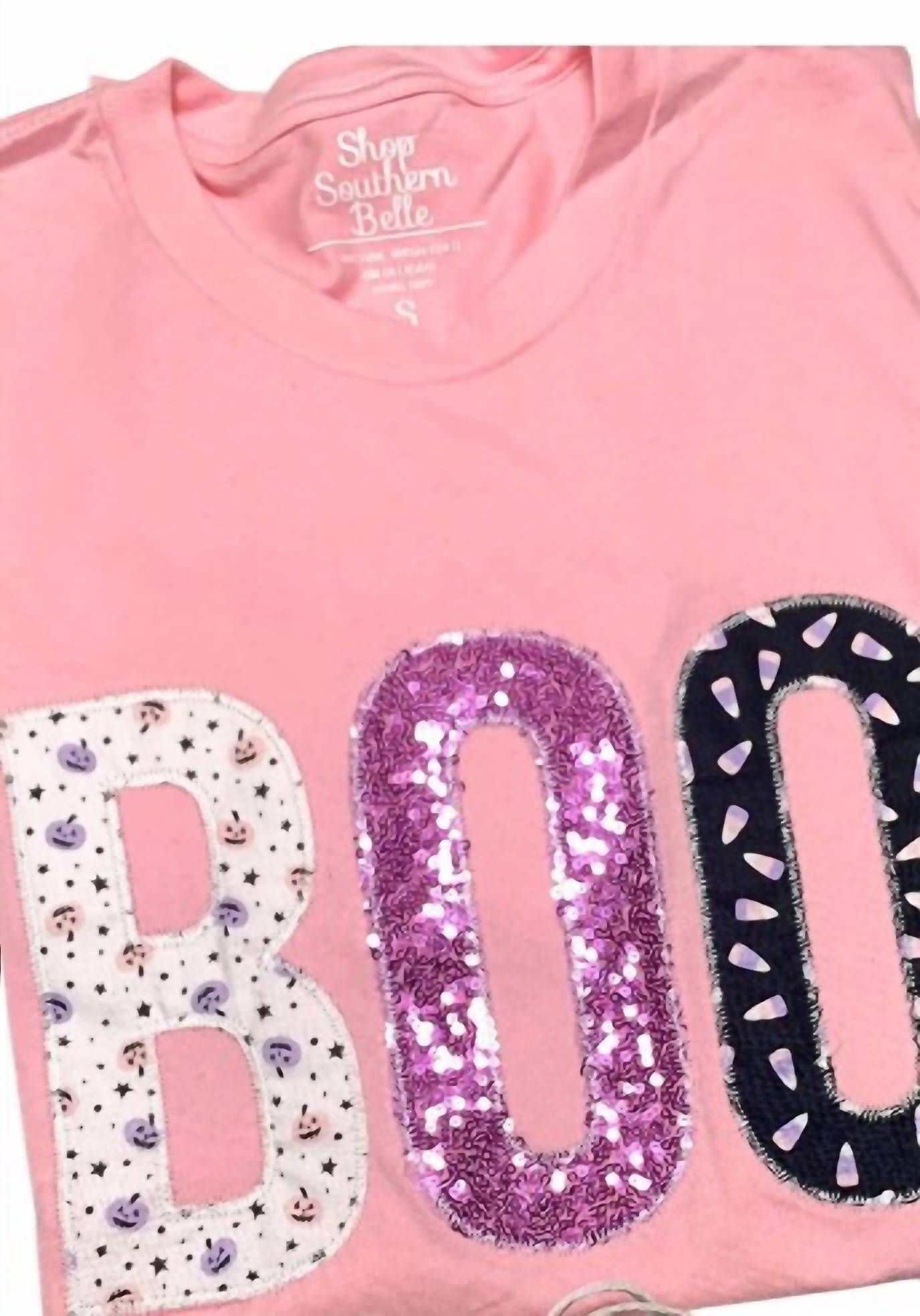 Shop Southern Belle - Women's Halloween Boo Short Sleeve Tee