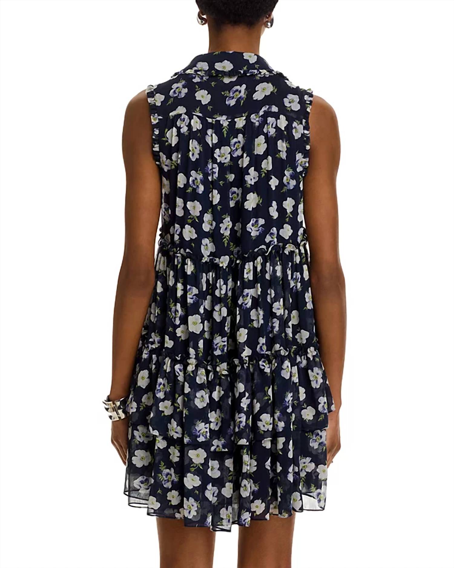 Cinq A Sept - Mini Tossed Poppies Becci Dress