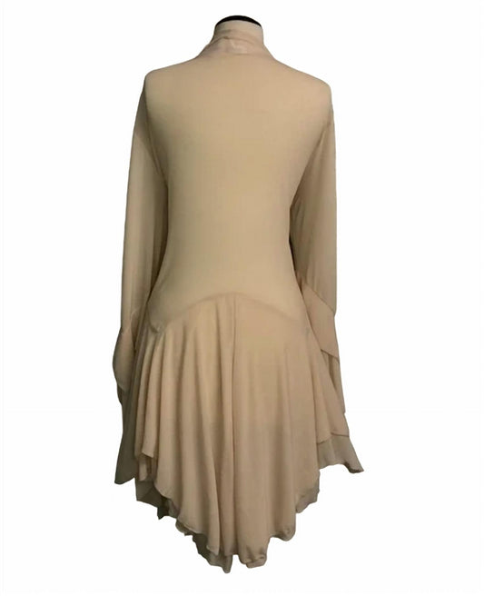 MESH TIERED CARDIGAN DUSTER