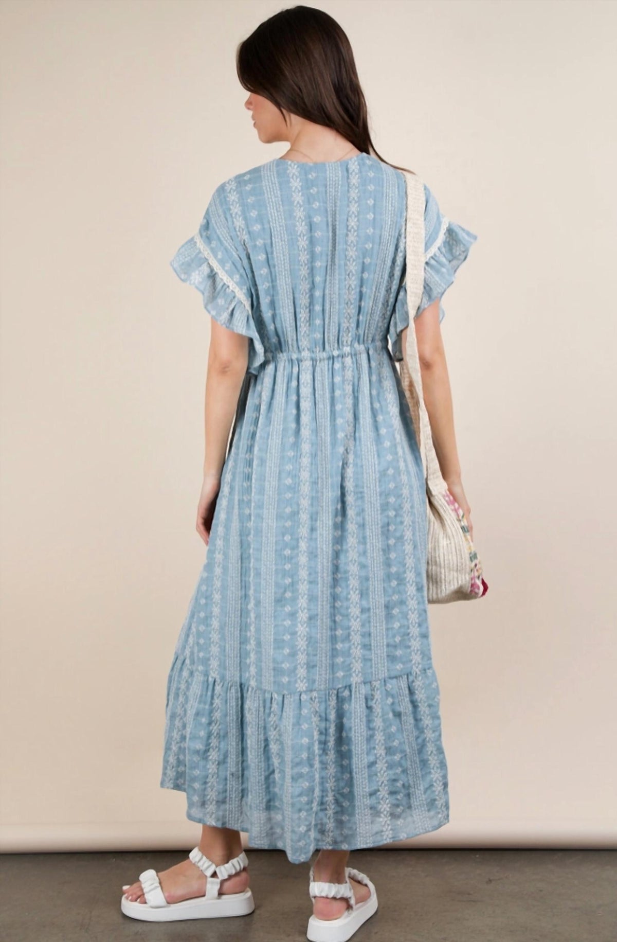 Endless Blu. - Boho Midi Dress