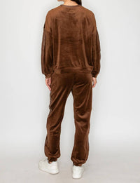 Knit Riot - Velour Lounge Crew Sweater