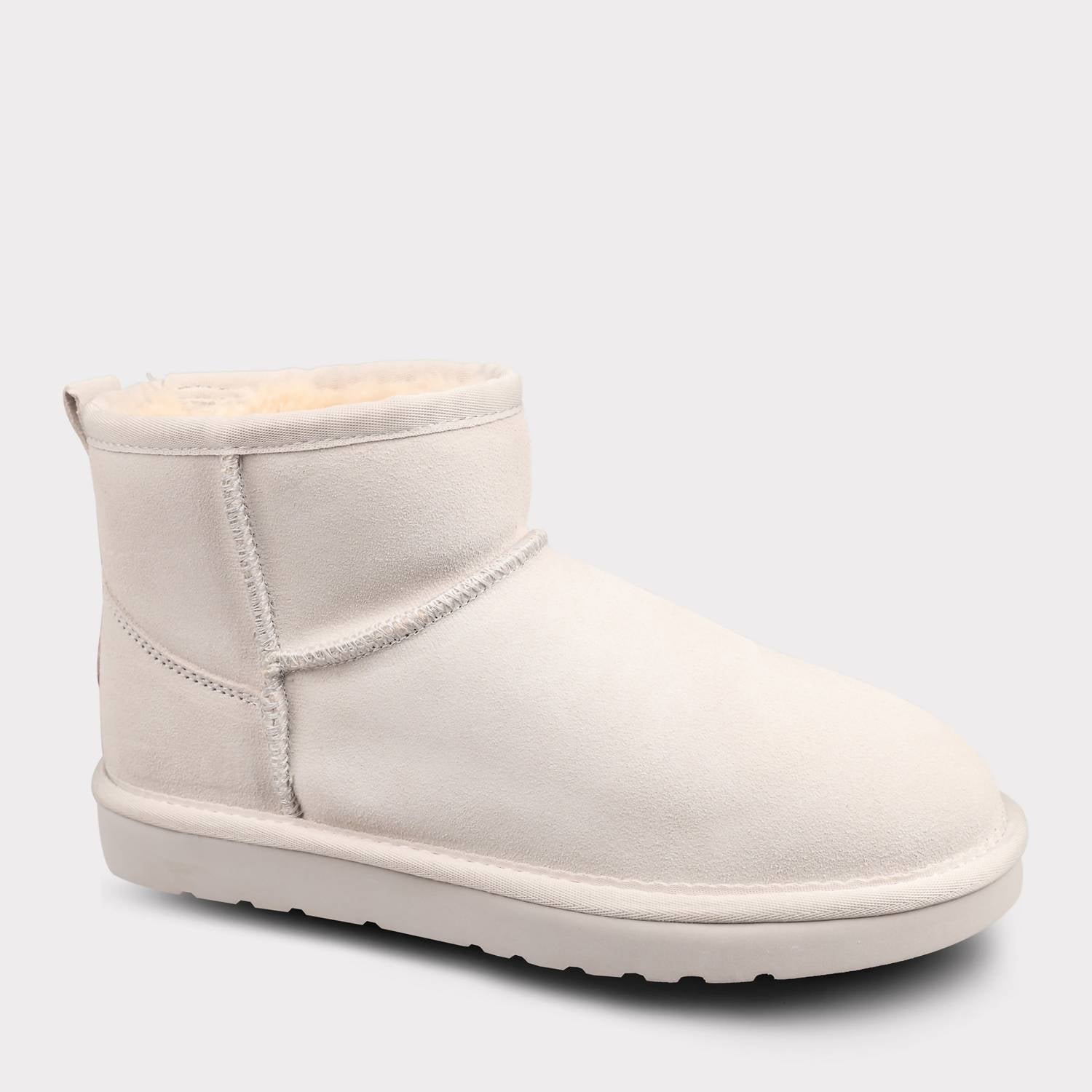 Lamo Women's Kora Short Slip On Boot in winter white - women's shoe - alternate view