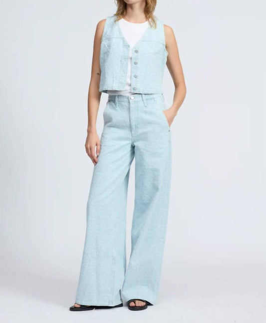 Rag & Bone - Tailored Sofie Textured Wide Leg Jeans