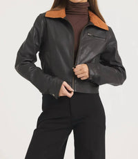 Jakett - Moira Wrinkled Leather Jacket