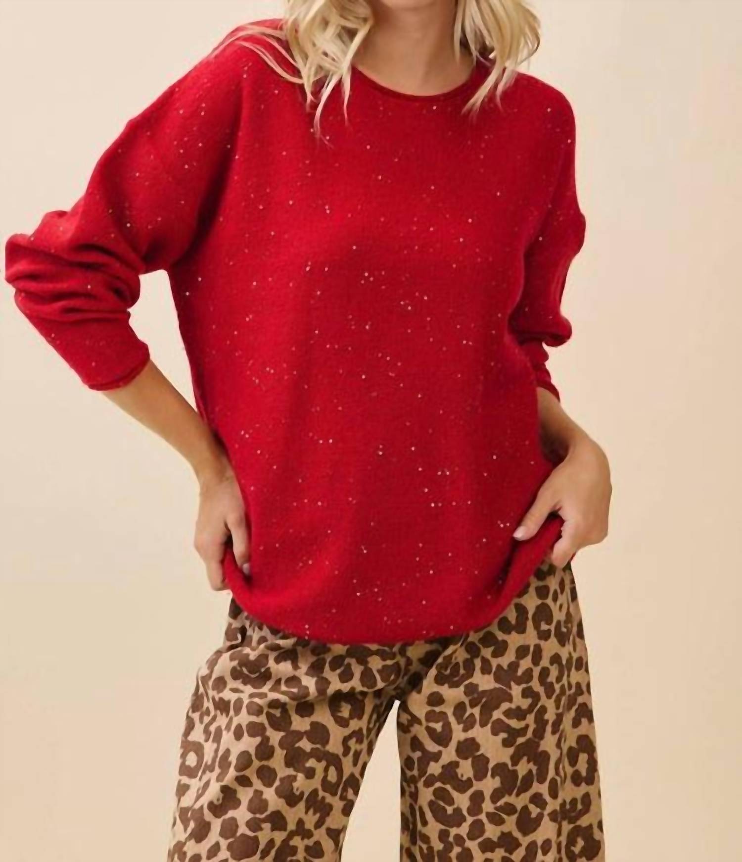 Geegee X Lovelo - Ruby Glow Sweater