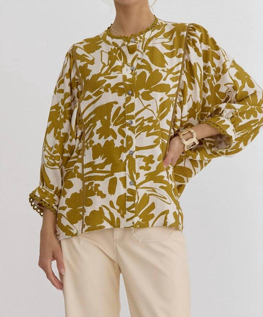 Entro - Dijon Printed Blouse