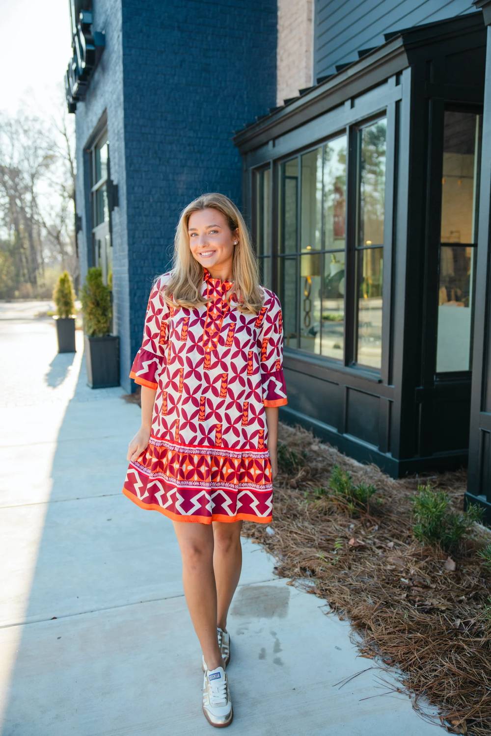 Jade - Lattice Border Mini Dress
