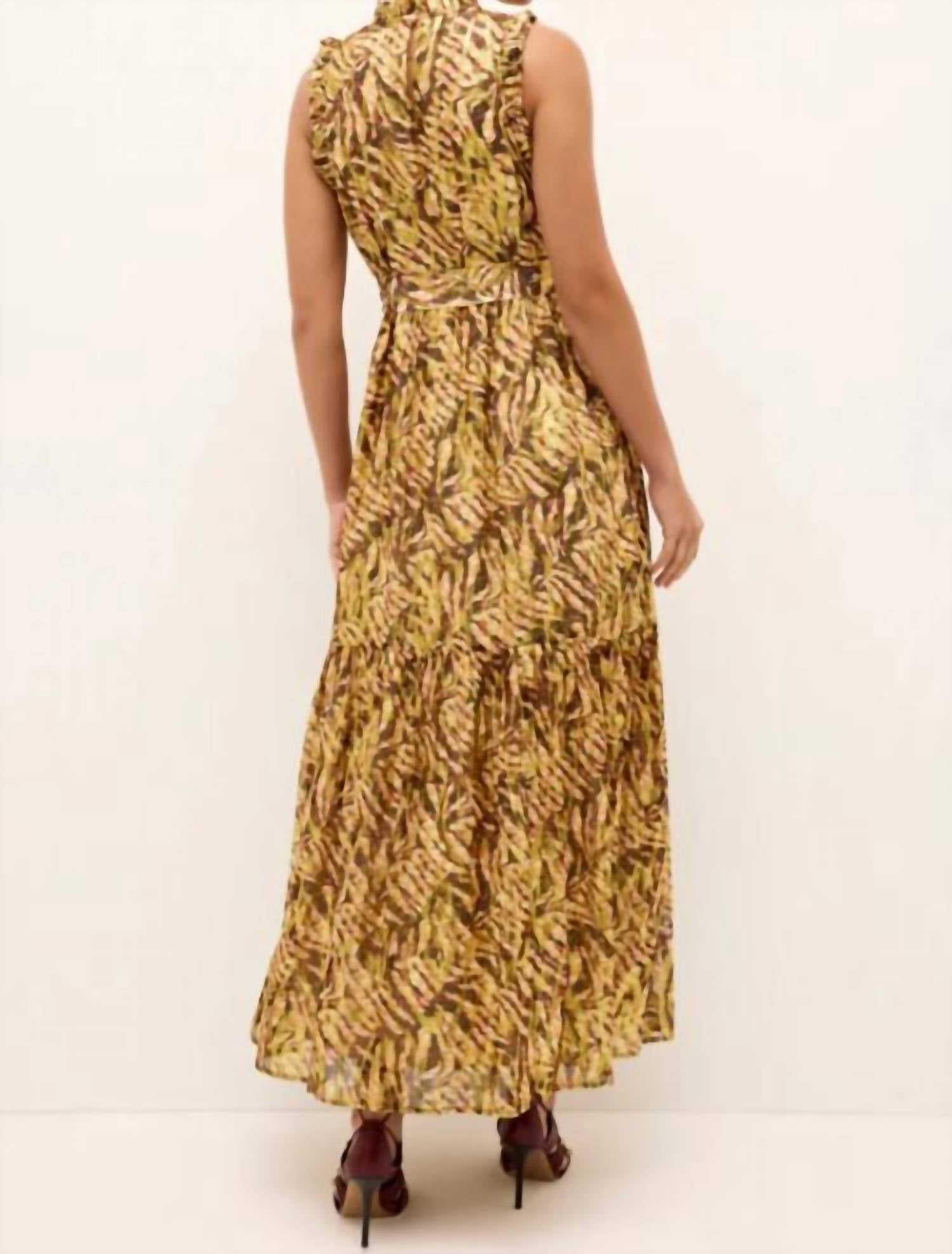 Marie Oliver Alice Maxi Dress in wildcat - women's dress - alternate view