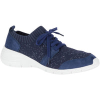 Hush Puppies Women's Cypress Sneakers in royal navy - women's sneaker - detail view