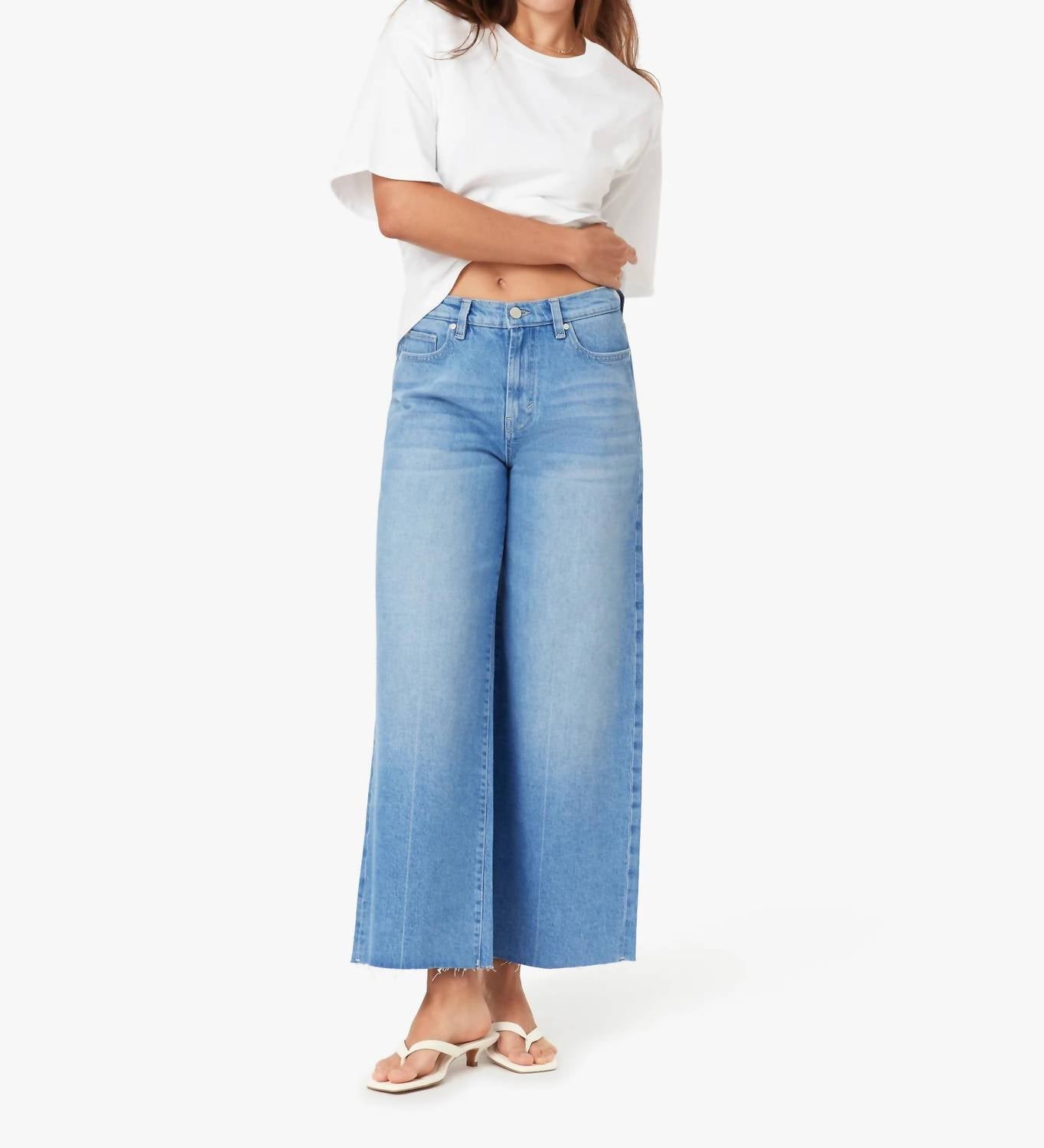 Habitual Denver Wide Leg Jeans in blue bell - women's jeans