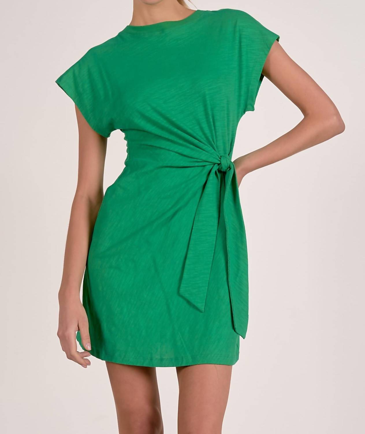 Elan - Side Tie Mini Dress