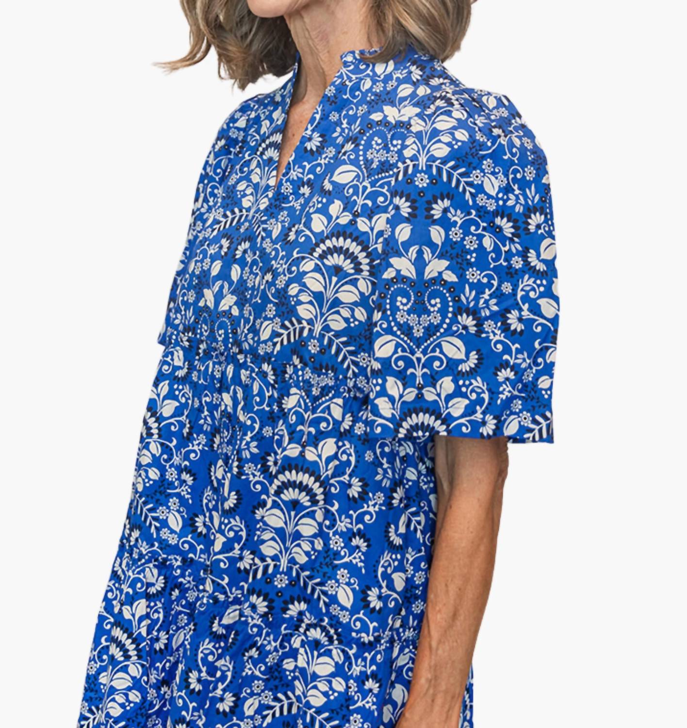 Sugarlips - Lulu Split Neck Shift Dress