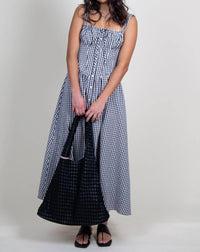 Astr - Women's Temperance Gingham Check Maxi Dress