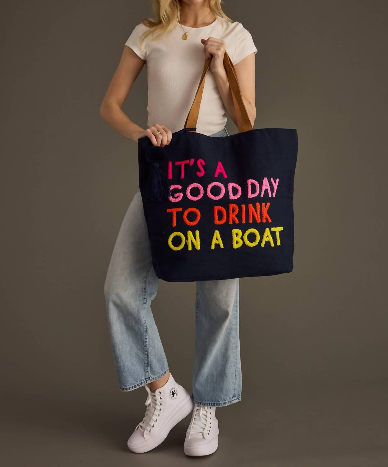 Panache Apparel - Women's Drink On A Boat Tote Bag