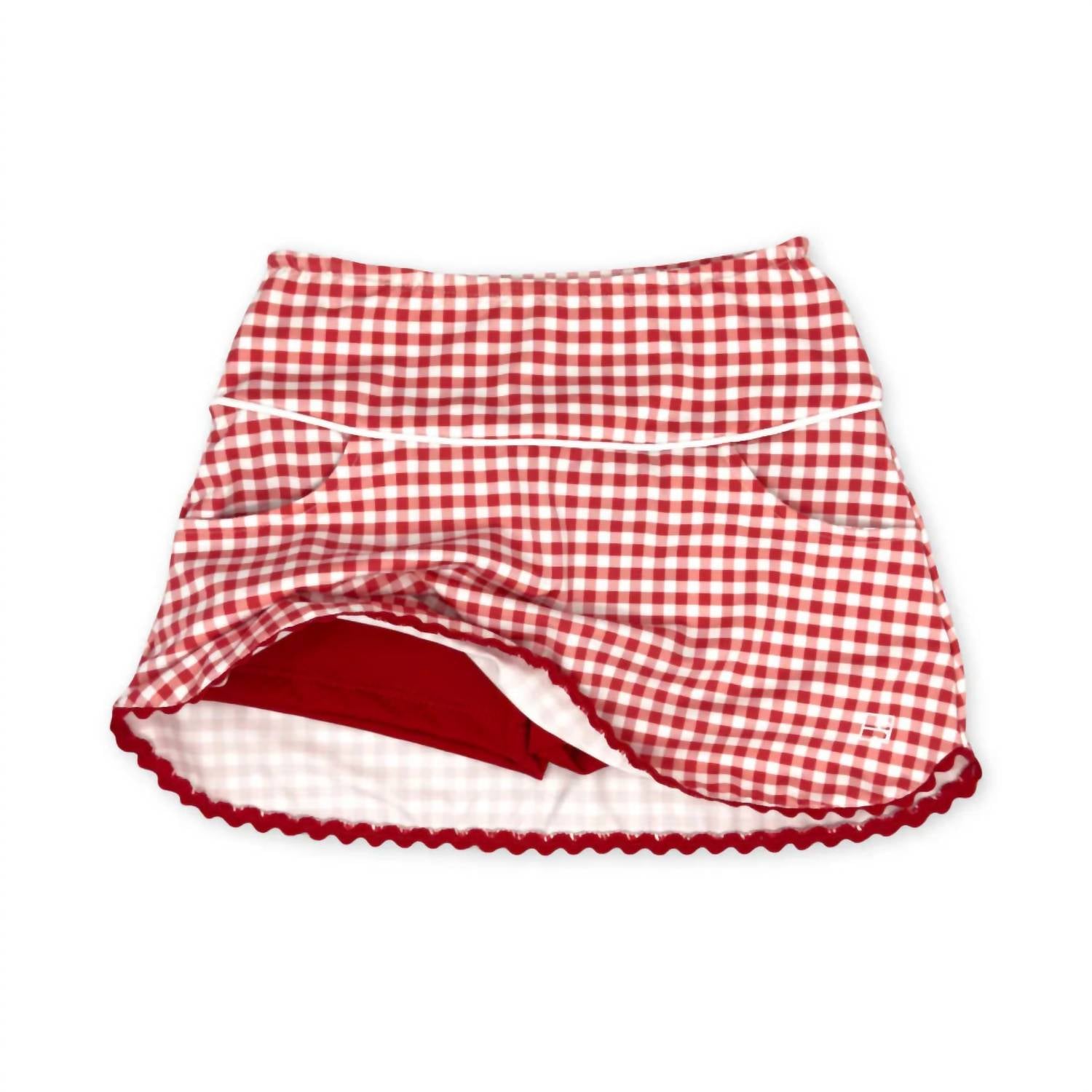 Set Fashions Tiffany Skort in candy apple red gingham - kids' item - detail view