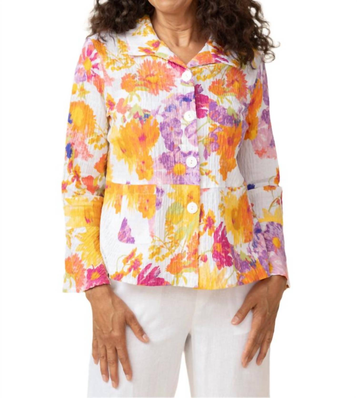 Habitat - Crinkle Cotton Sunflower Flounce Jacket