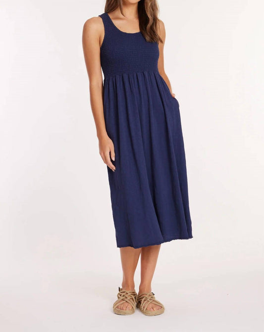 Mododoc - Smocked Tank Midi Dress