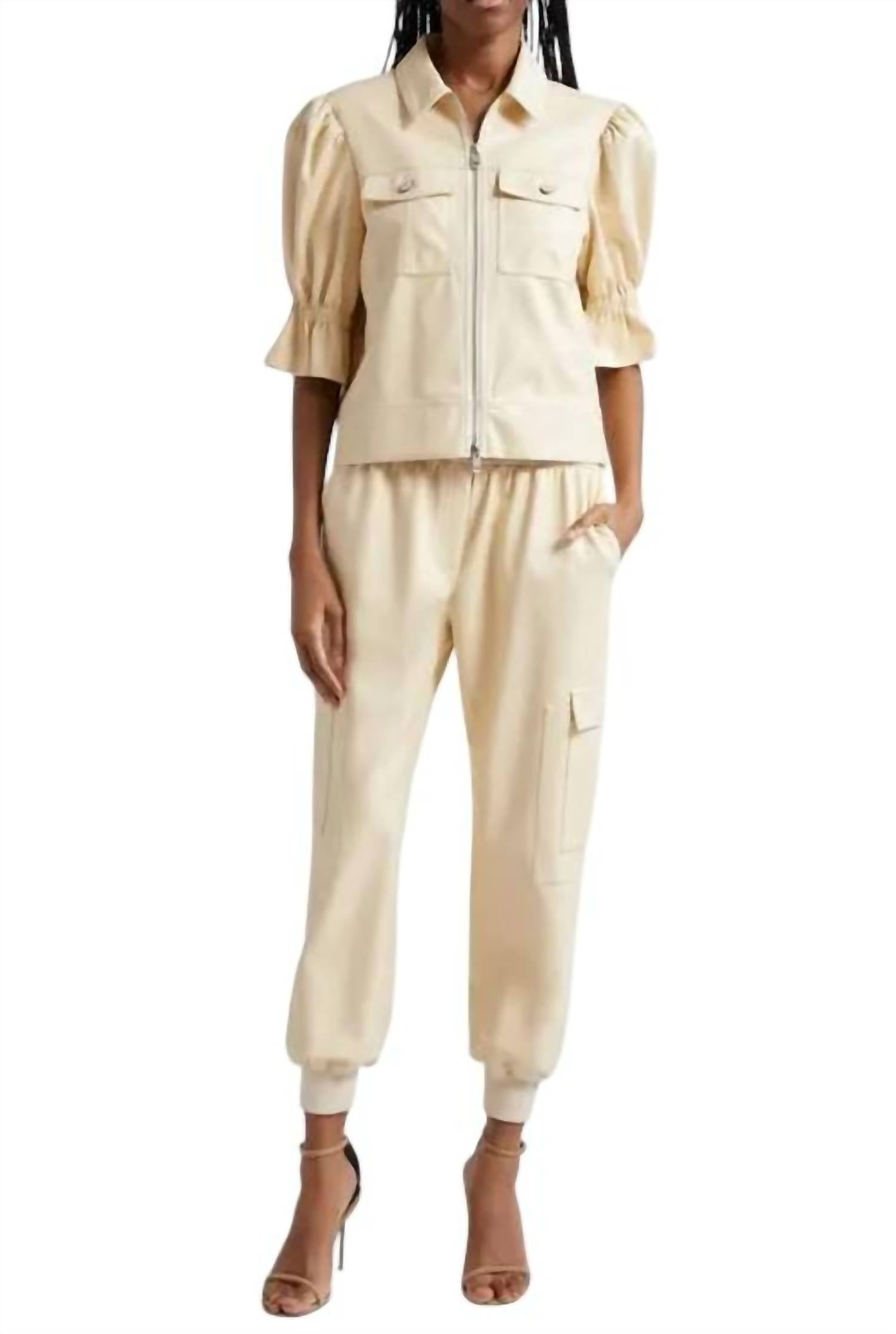 Cinq A Sept - Giles Faux Leather Jogger Pants