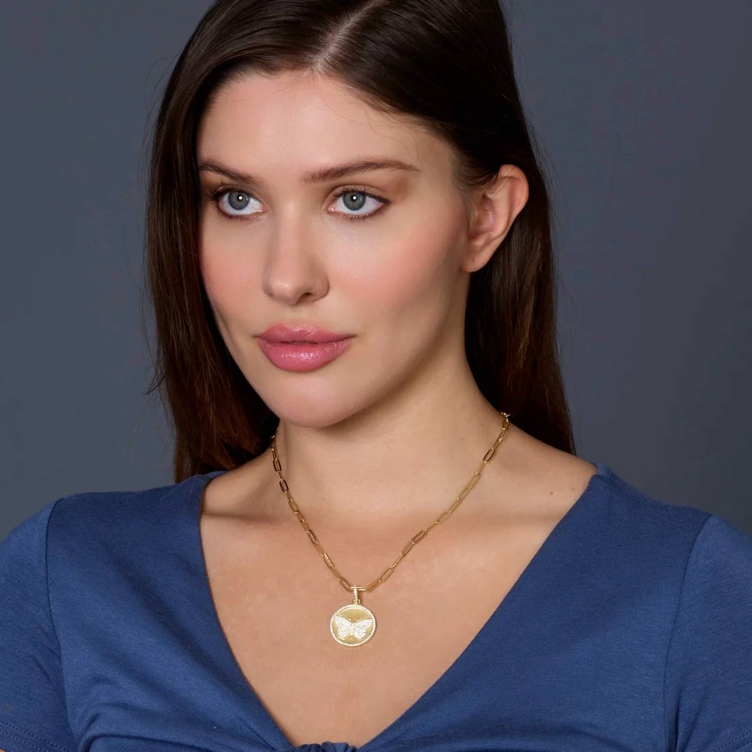 Rachel Reinhardt - Women's Pave Butterfly Necklace