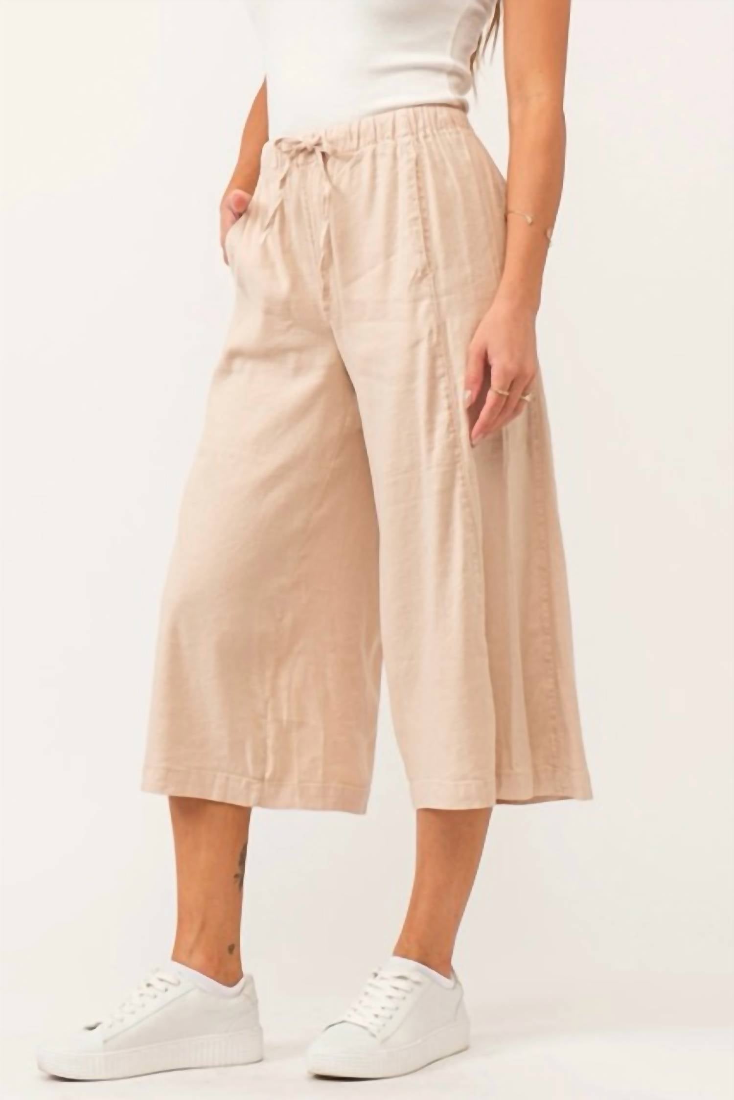 Dear John Denim - Elina Super High Rise Cropped Wide Leg Pants