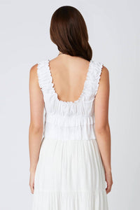 Cla - Ruffled Peplum Top