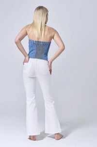 Sneak Peek - Flare Denim Distressed Jean