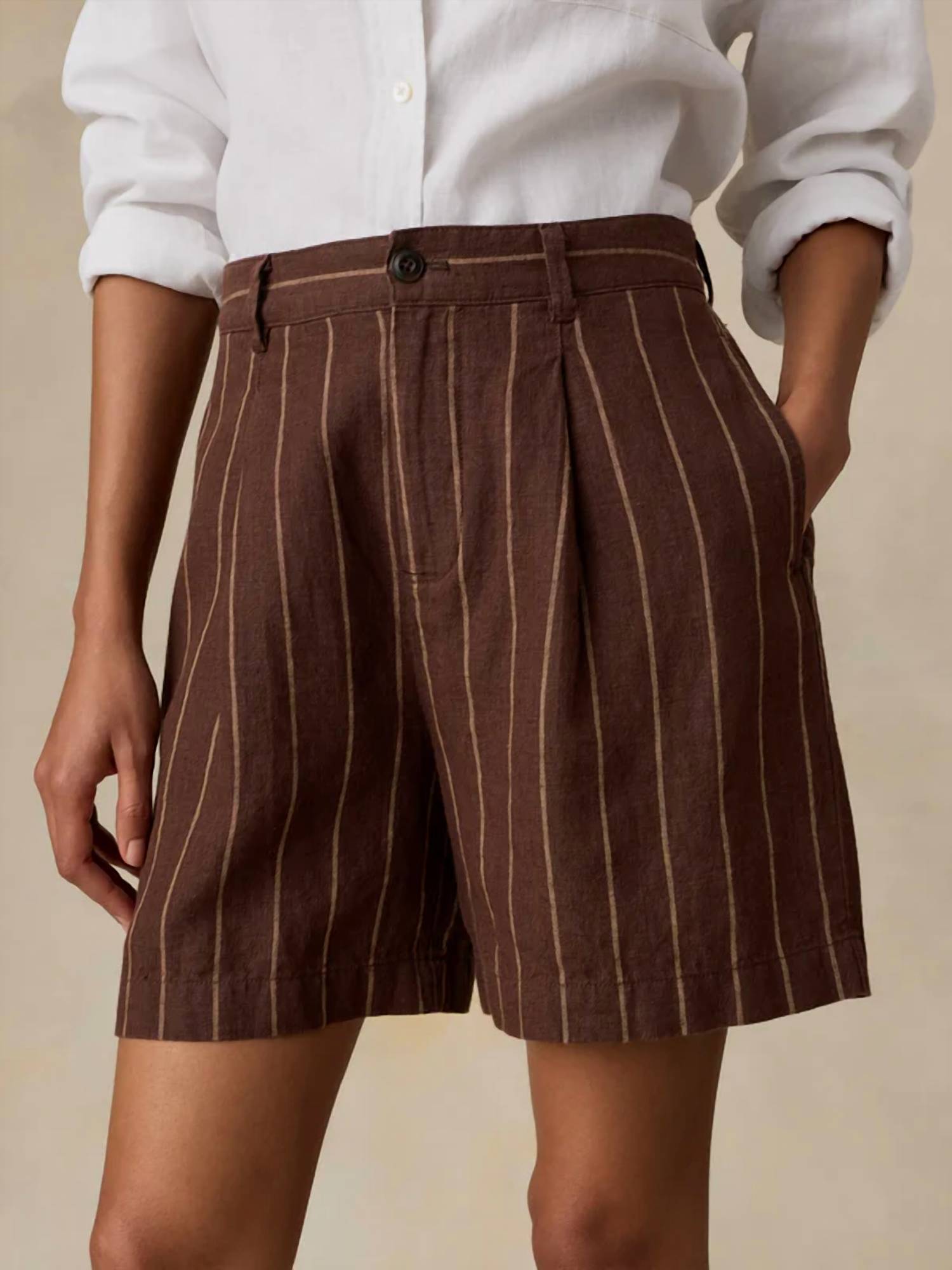 Faherty - Sun Striped Pleated Short