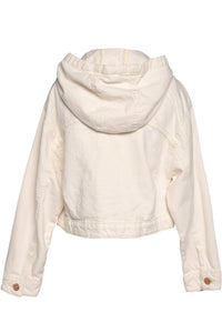 Sara Sara - Hooded Denim Jacket