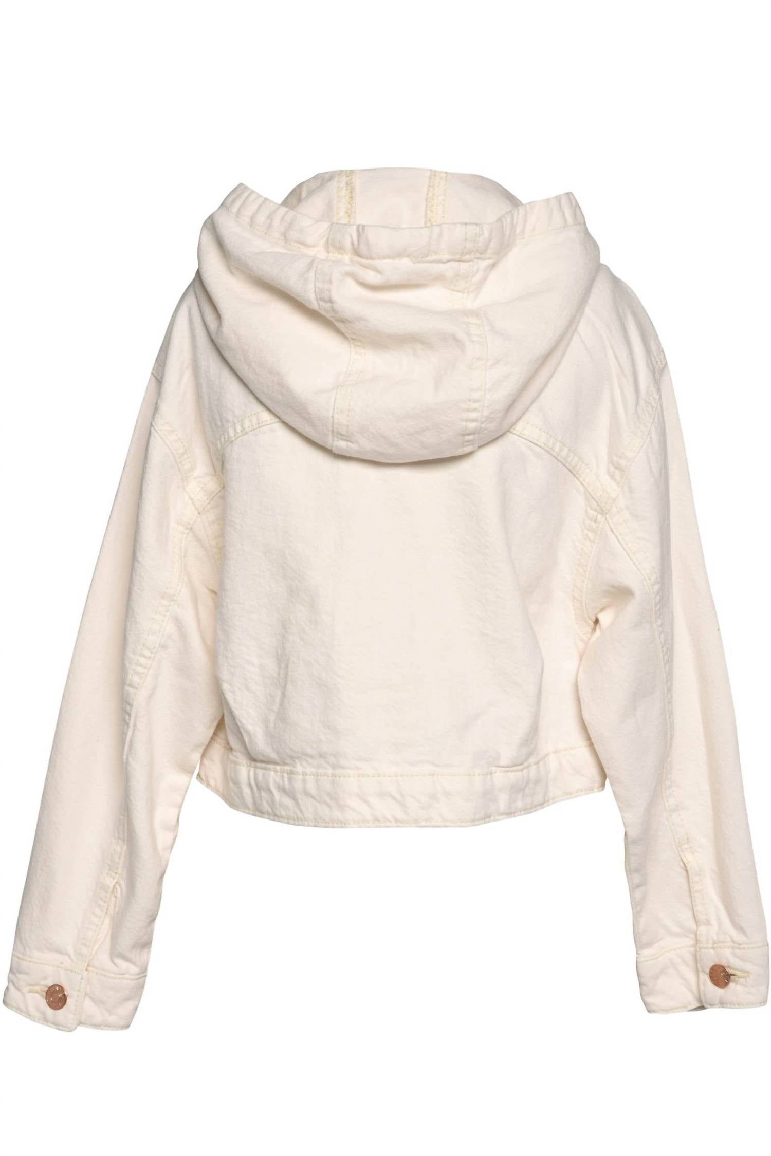 Sara Sara - Hooded Denim Jacket