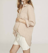Hatch - Boyfriend Petal Gingham Cotton Shirt