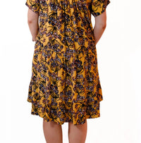 Uncle Frank Golden Bouquet Dress - women's dress - detail view