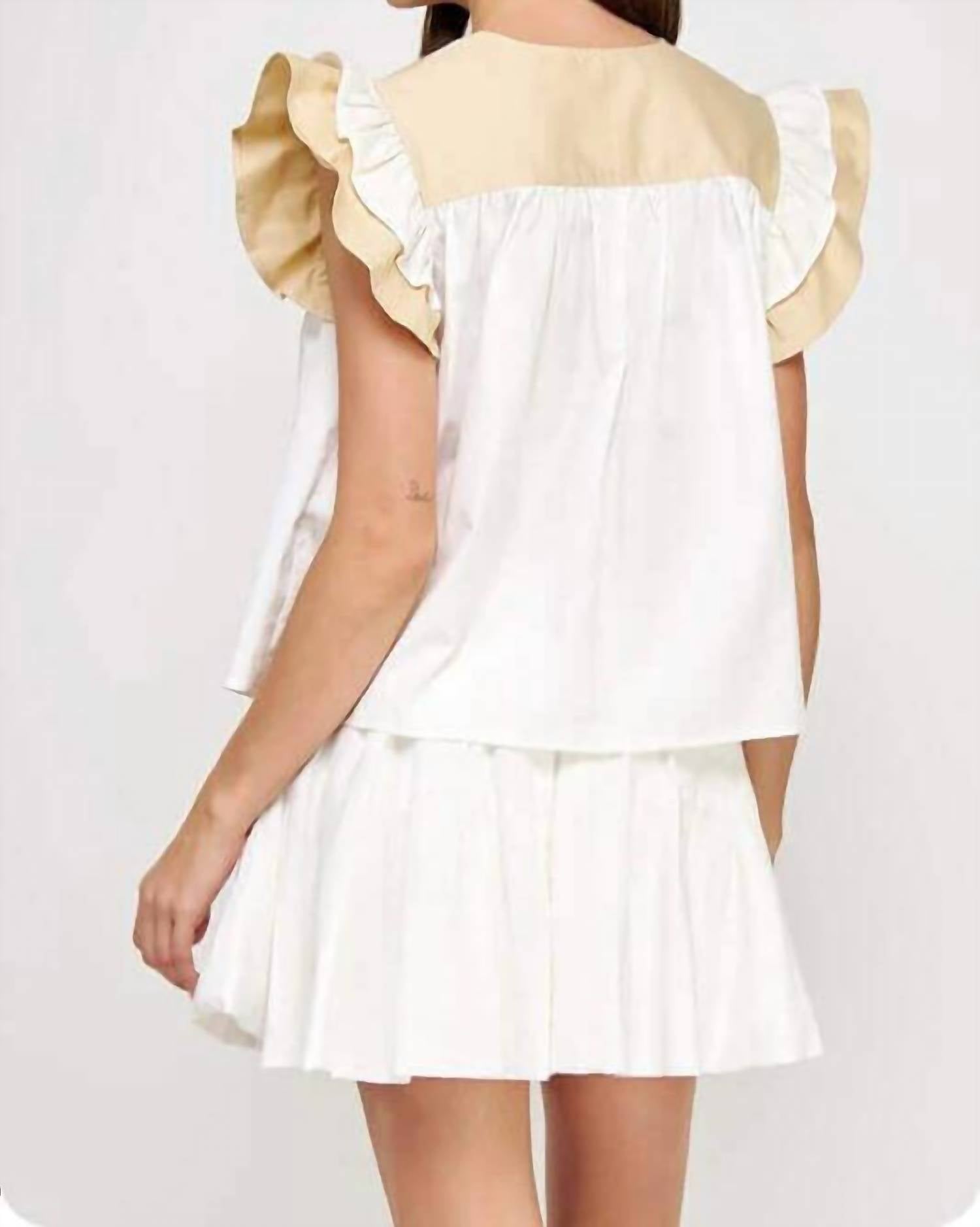 Strut & Bolt - Marah Ruffle Sleeve Top