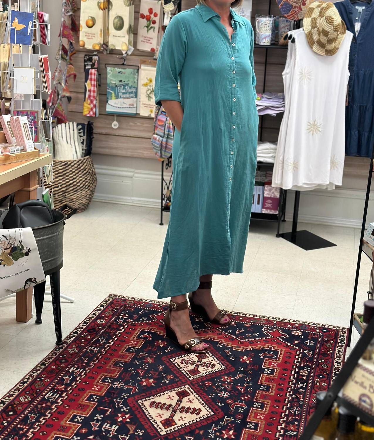 Ganz - Button Up Maxi Dress