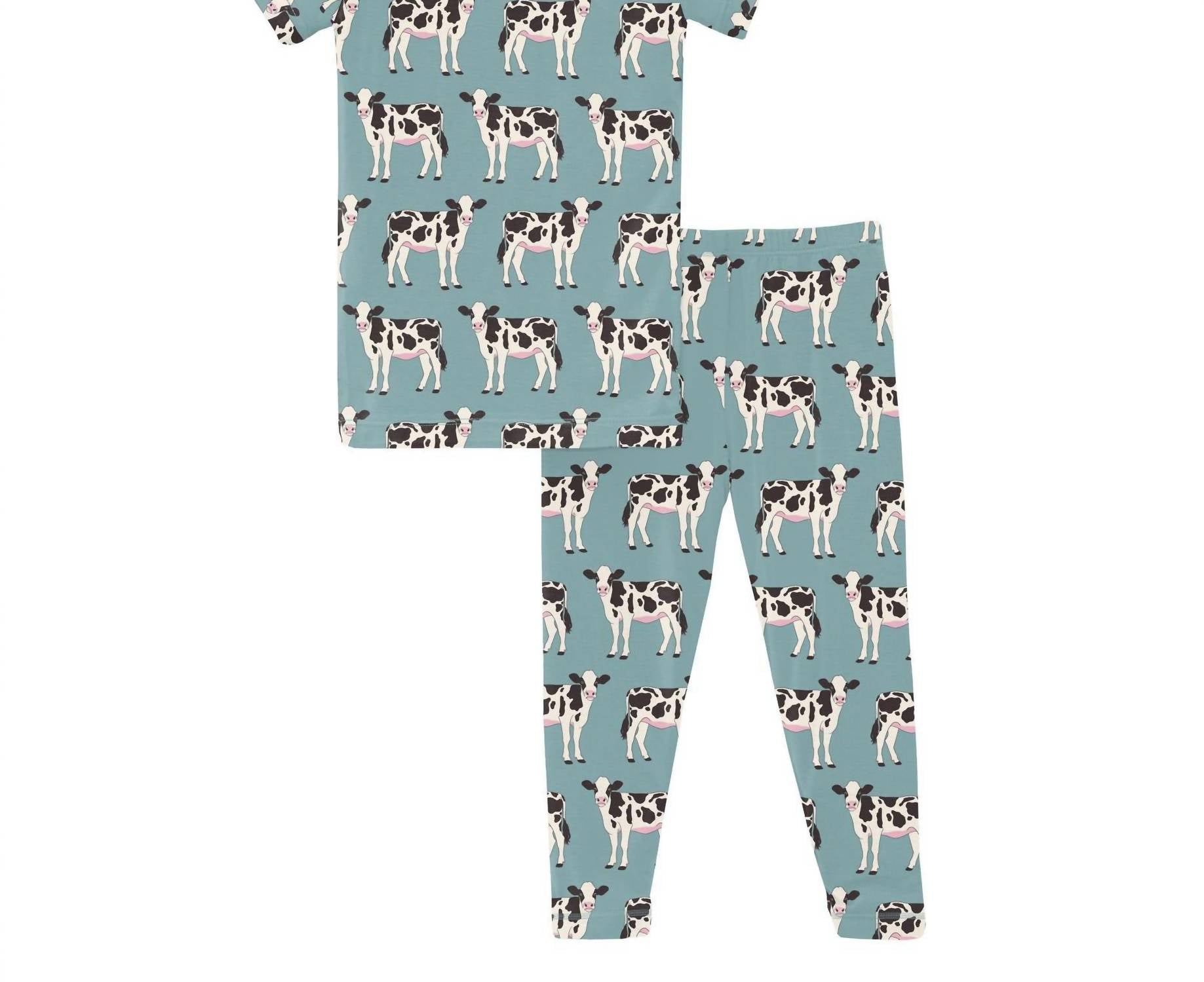 Kickee - Baby Girl's Short Sleeve Pajama Set