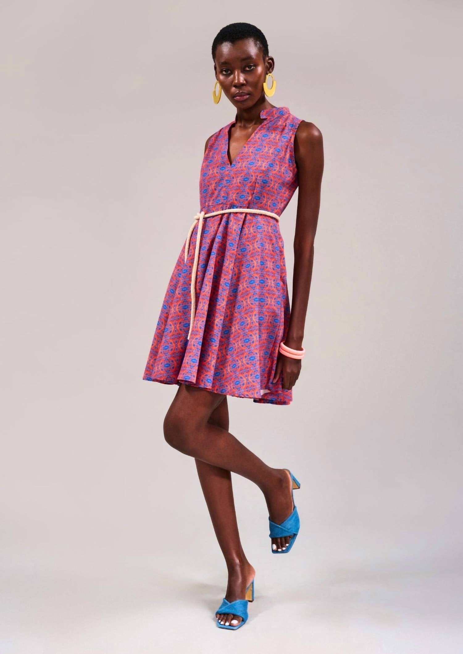 Kahindo Houtbay Sleeveless Dress in multi - women's dress - alternate view