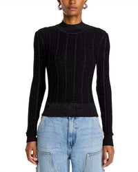 Steve Madden - Pamela Metallic Cable Knit Sweater