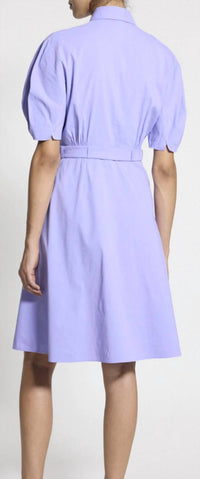 Theory - Puff Sleeve Belted Mini Dress
