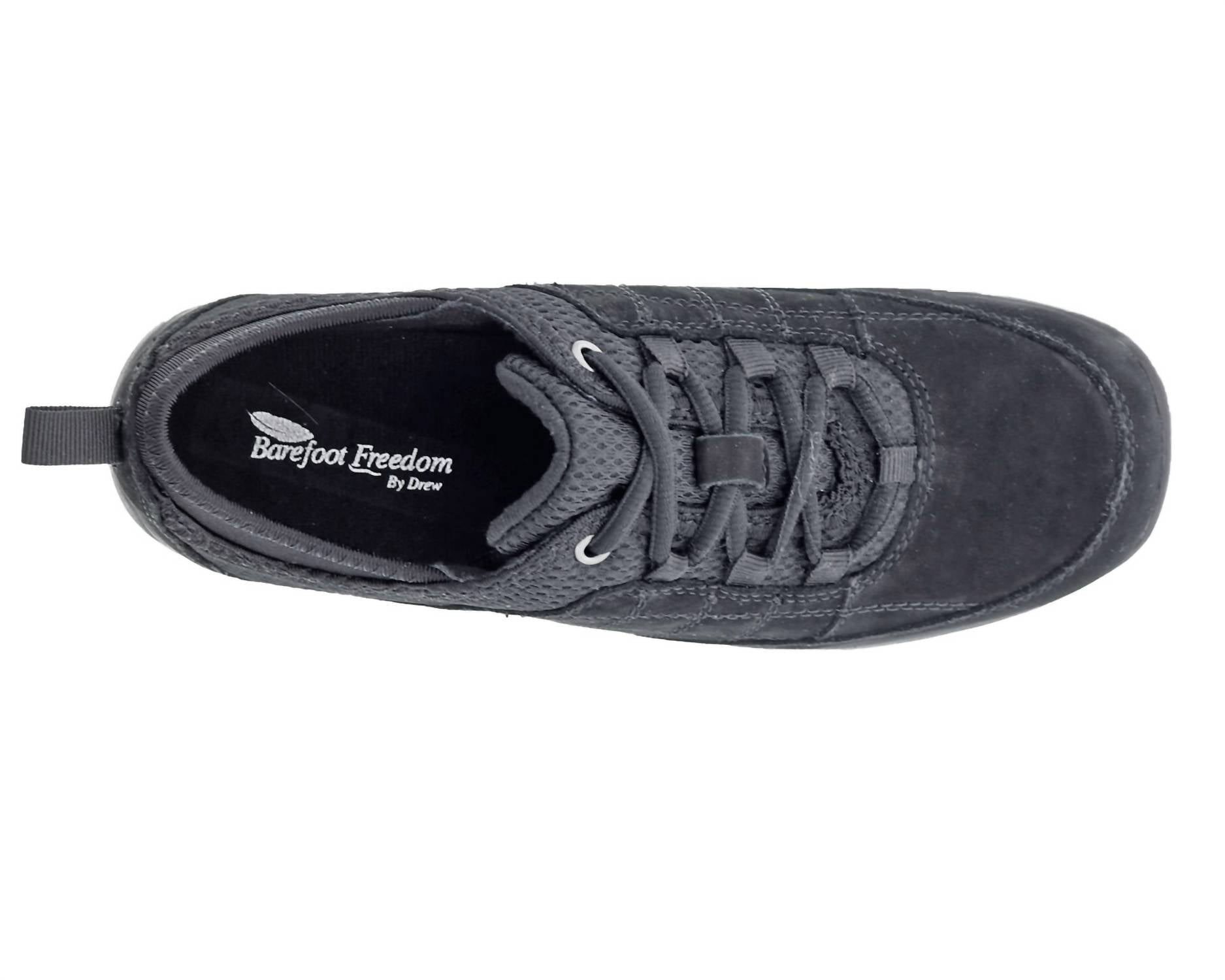DREW Women's Lisbon Shoe in black nubuck combo - women's shoe - view 4
