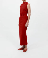 St. Agni - Soft Sculptural Mock Neck Dress