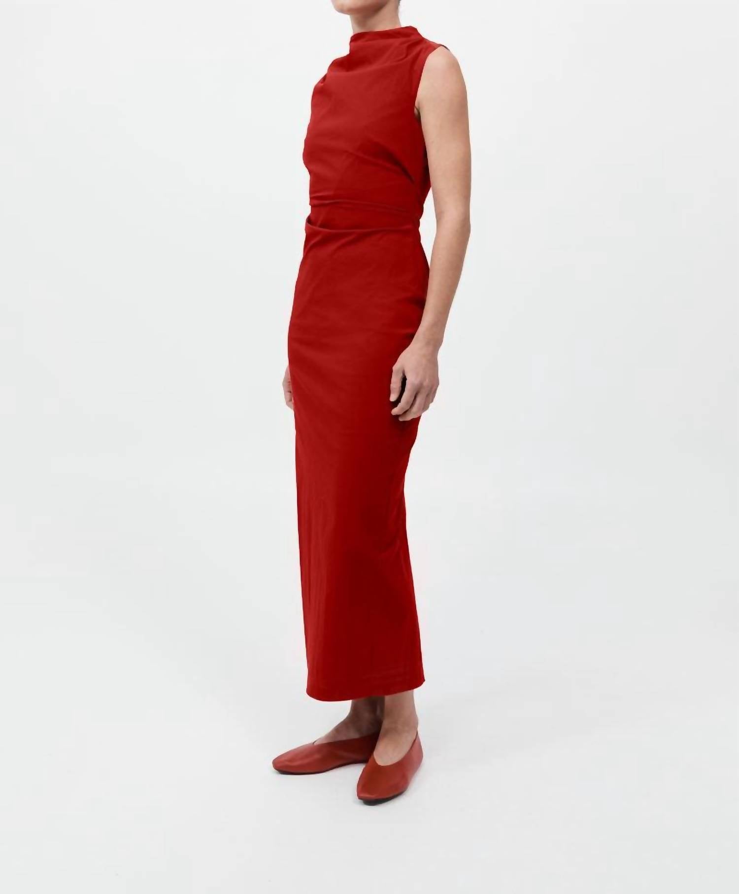 St. Agni - Soft Sculptural Mock Neck Dress