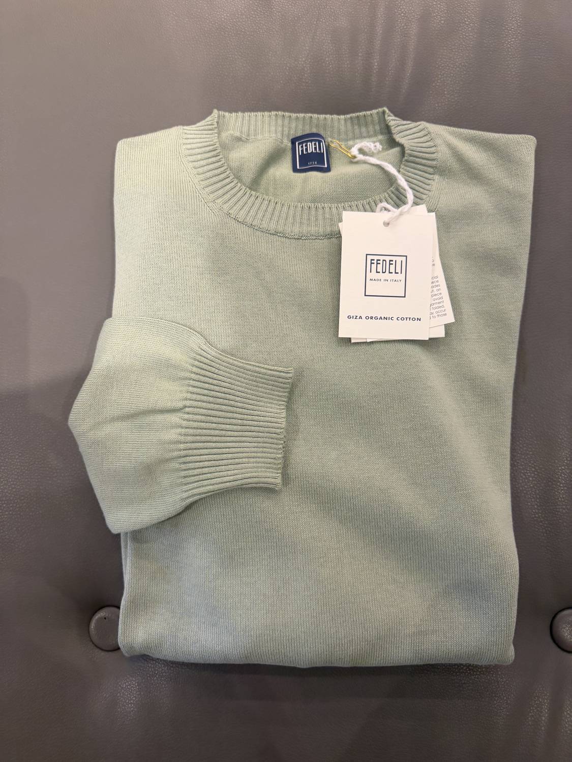 Fedeli - Men's Giza Light Dusty Crew Sweater