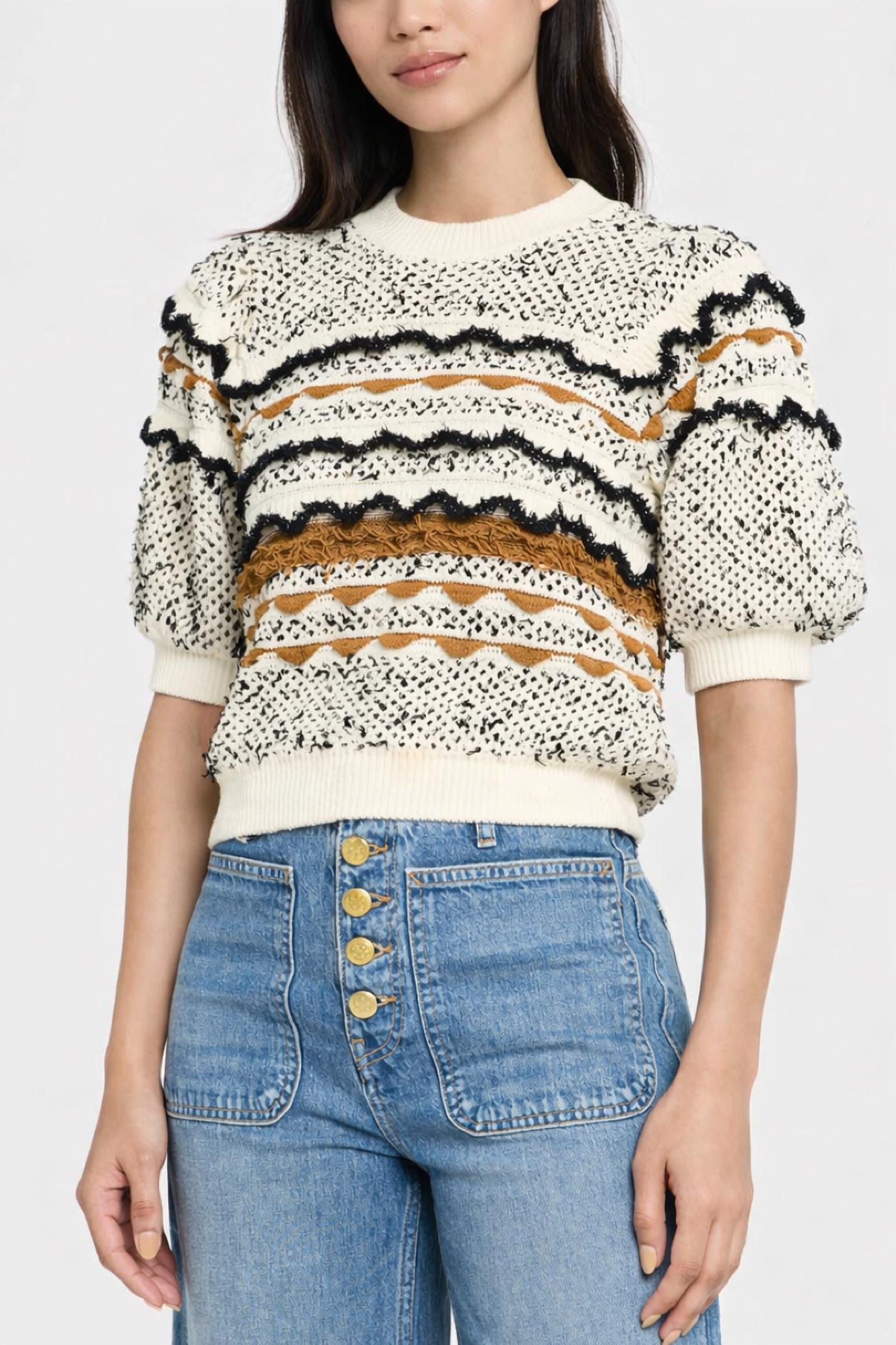 Ulla Johnson - Andira Short Sleeve Knit Top