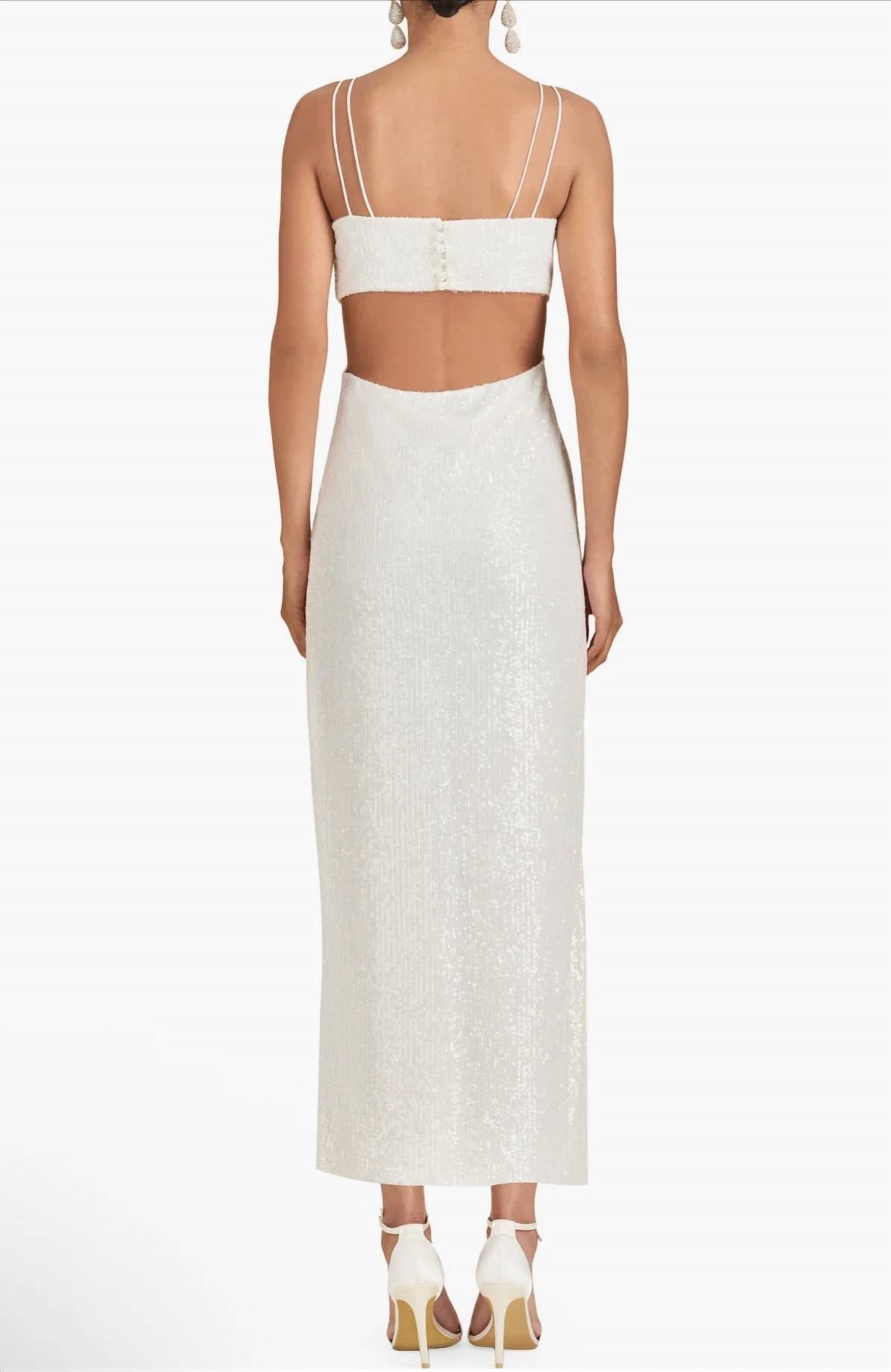 Sachin & Babi - Vivi Cutout Sequin Column Maxi Dress