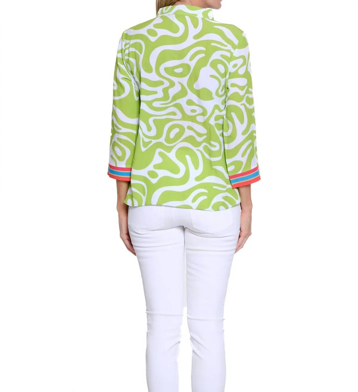 Multiples - Cuffed Dolman Collared Top