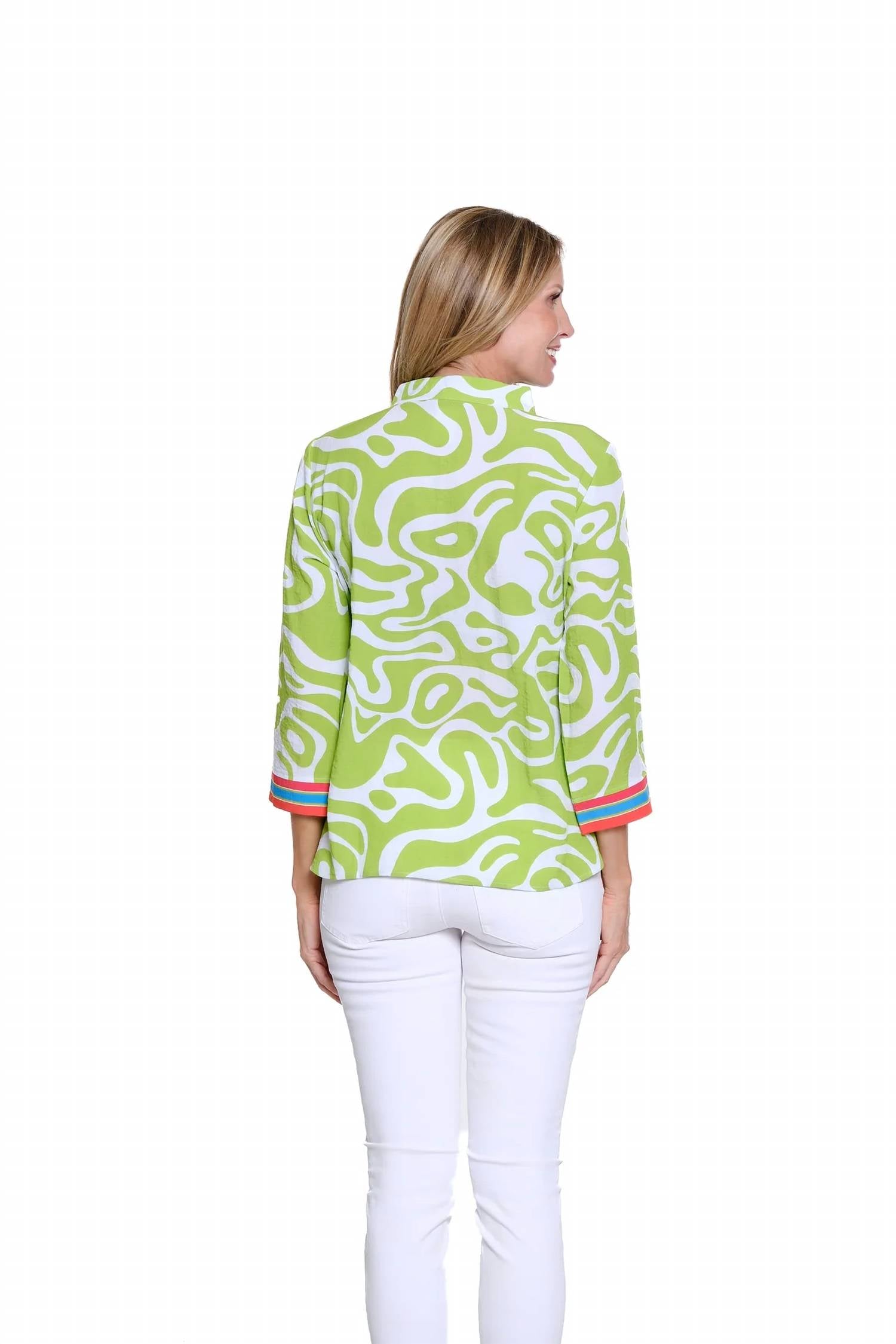 Multiples - Cuffed Dolman Collared Top