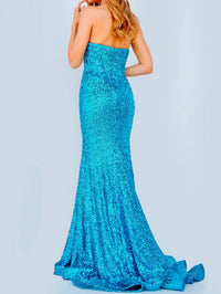 Jovani - Strapless Evening Gown